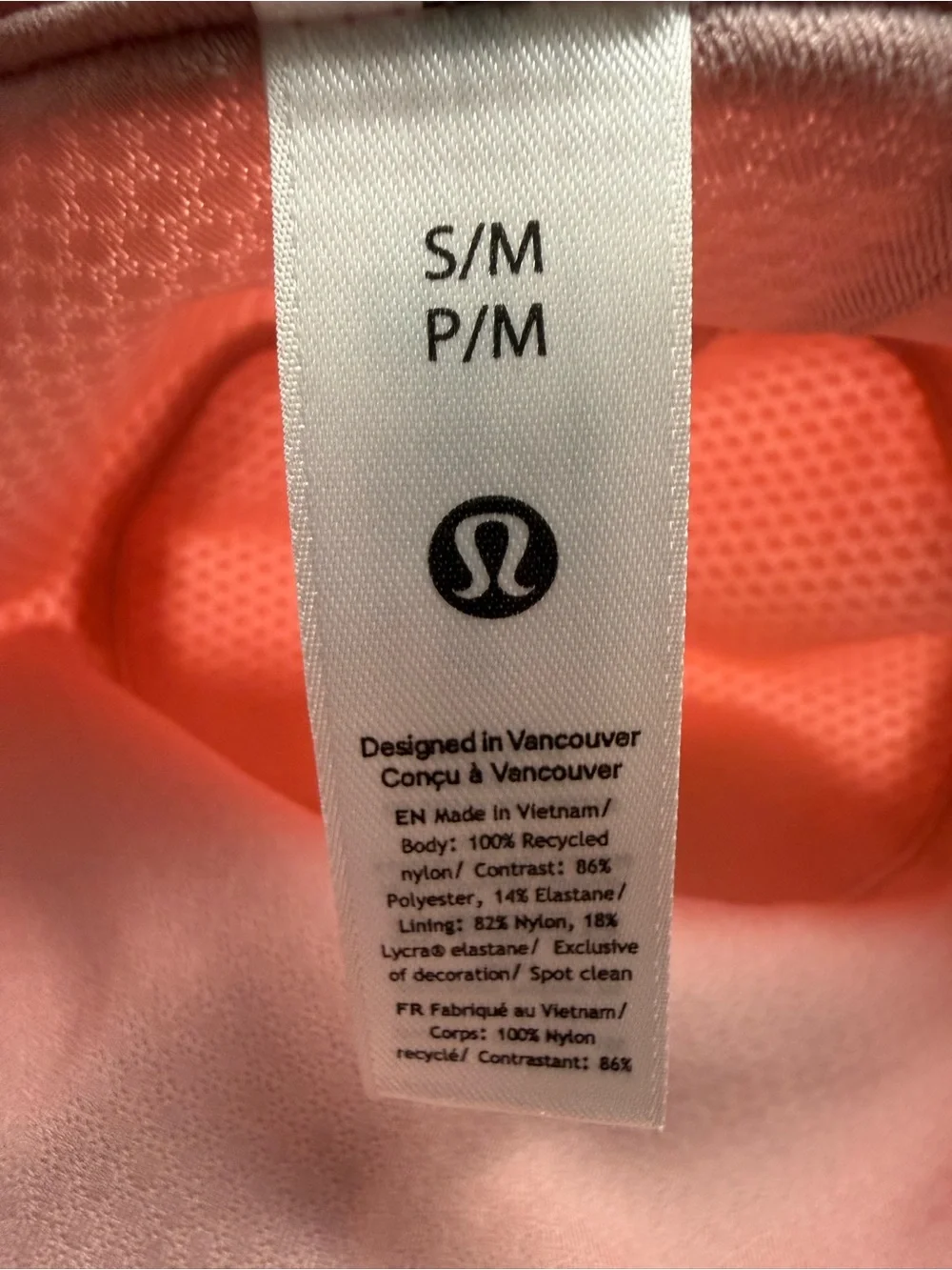 Lululemon Nylon Bucket Hat Women Pink Bucket Hat with Chin Cord Make Up Blemish